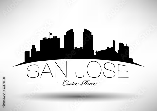 Vector Graphic Design of San Jose City Skyline