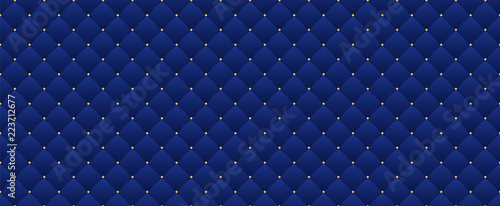 Navy blue seamless pattern in retro style with a gold crown. Can be used for ...