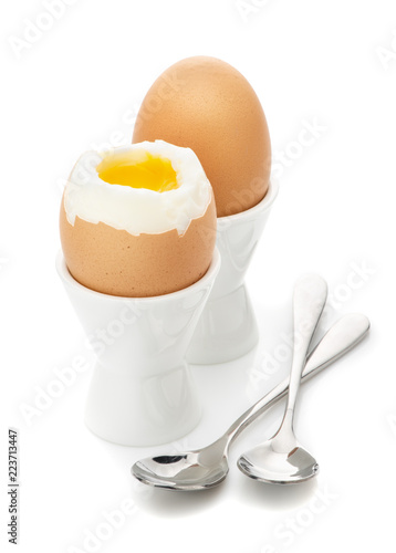 Breakfast of soft boiled egg