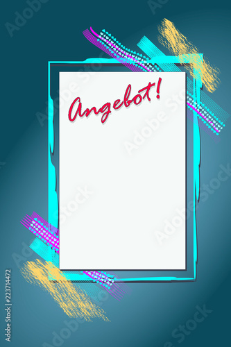Buntes Brett Angebot