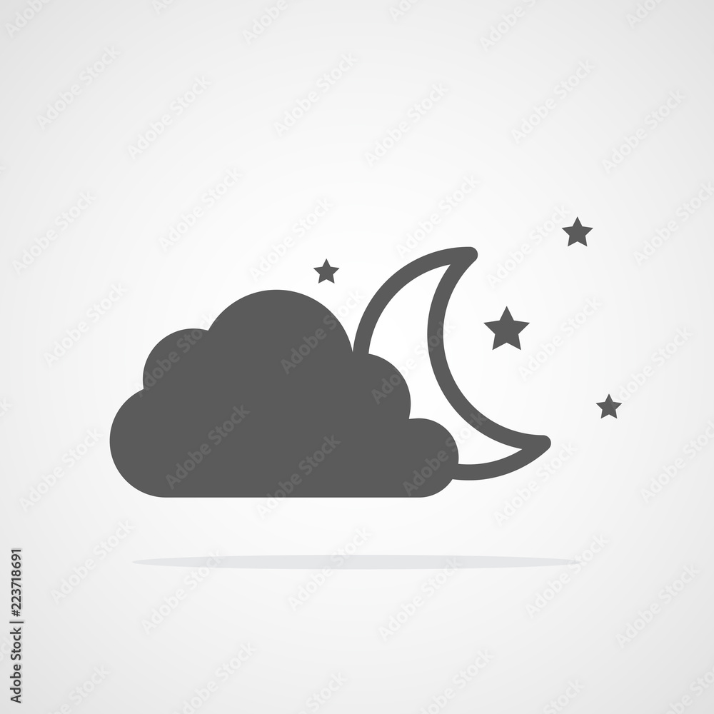 Gray weather icon. Vector illustration Gray weather icon. Vector illustration
