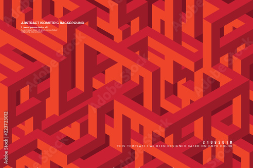 Abstract Isometric Background in Vector