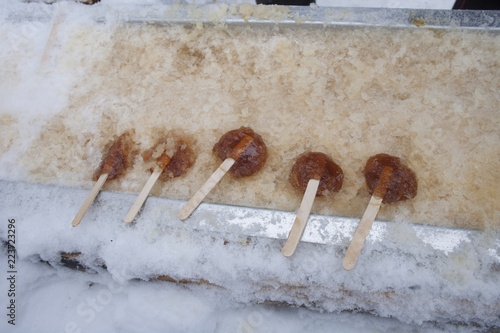 Εκτύπωση καμβά Maple taffy on a stick