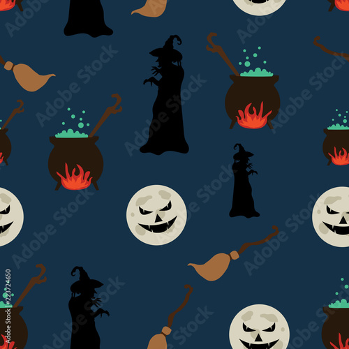 scary night halloween pattern