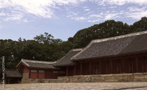 The Jongmyo Shrine in Seoul, South Korea