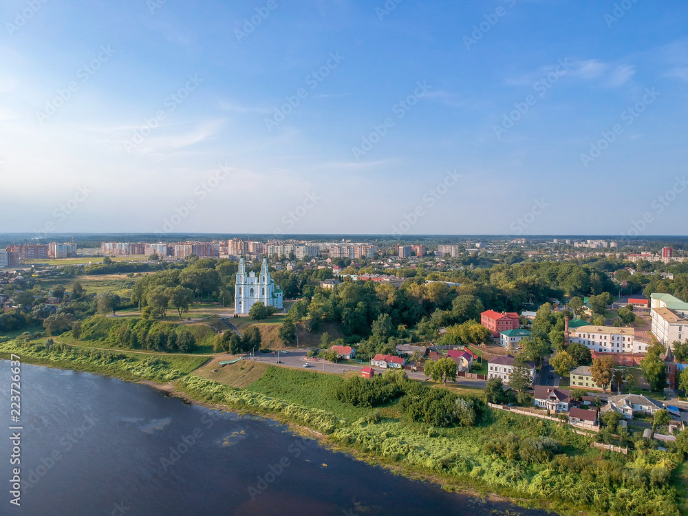 Fototapeta premium Polotsk, Belarus. Drone HDR-photo