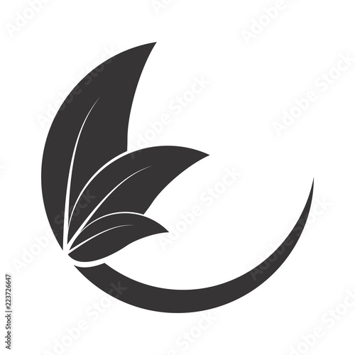 C letter with leaf logo
