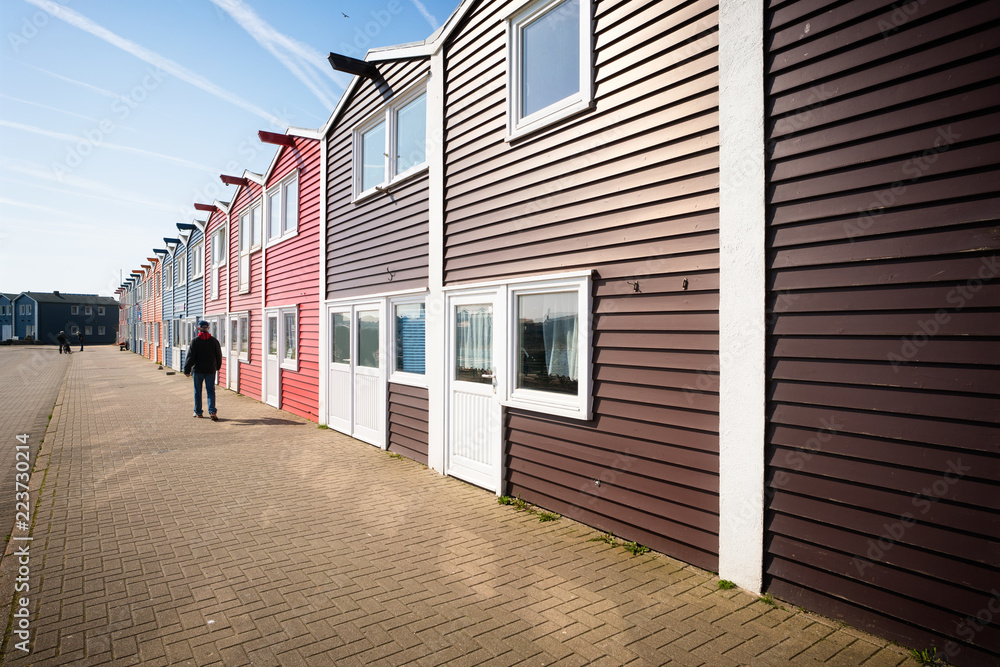 Φωτογραφία The colorful  lobster huts of Heligoland