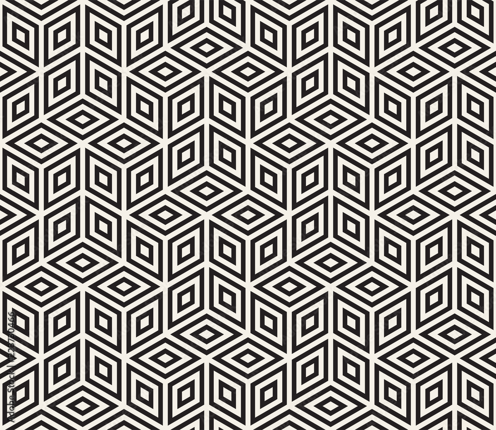 Vector seamless geometric pattern. Simple abstract lines lattice. Repeating elements stylish background Vector seamless geometric pattern. Simple abstract lines lattice. Repeating elements stylish background