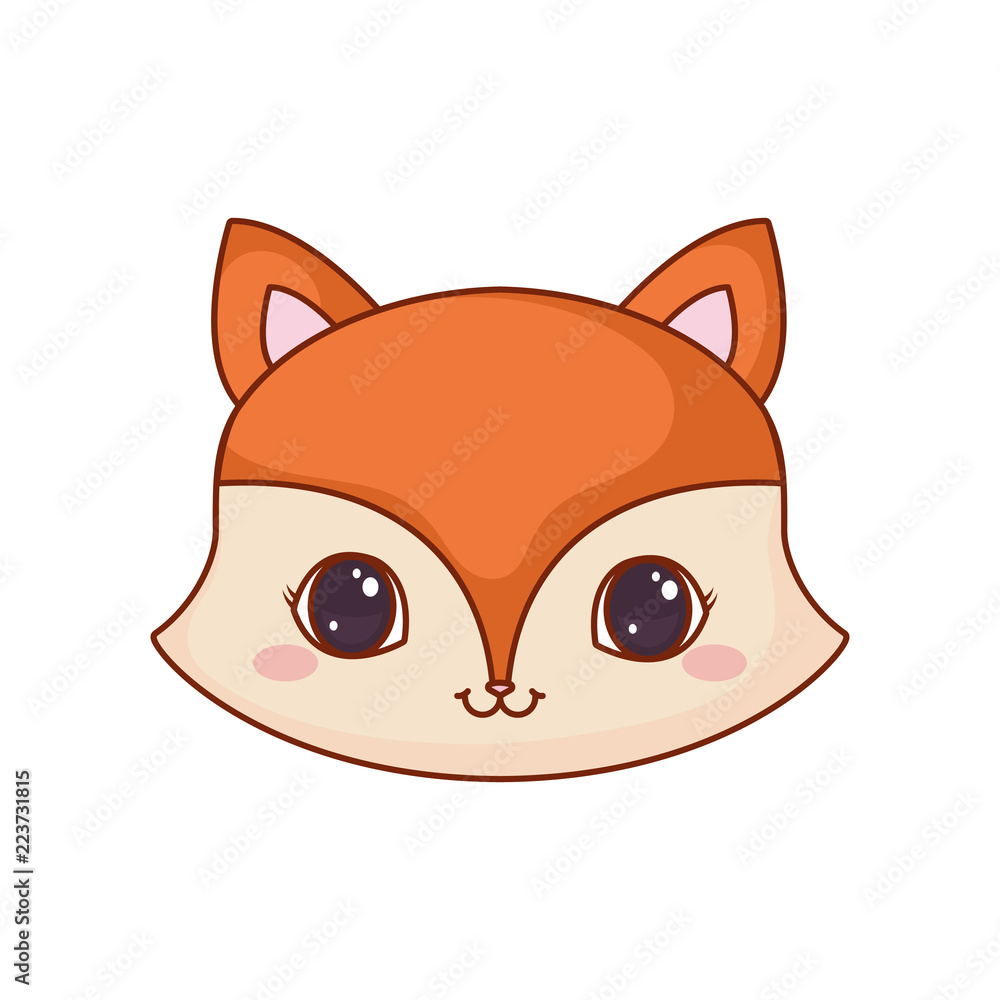 cute face fox cartoon animal cute face fox cartoon animal