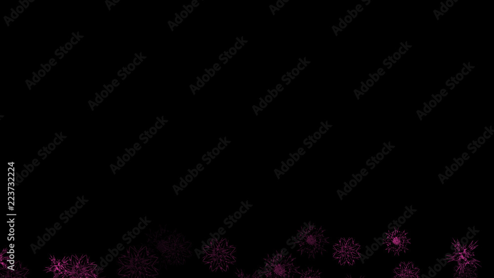 Abstract background with a variety of colorful snowflakes. Big and small. Abstract background with a variety of colorful snowflakes. Big and small.