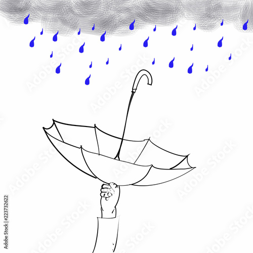 Umbrella when it rains