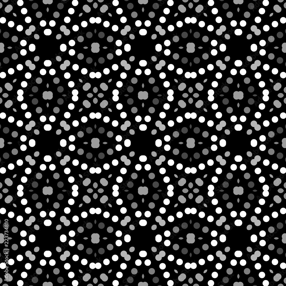 Seamless abstract pattern background with a variety of colored circles. Seamless abstract pattern background with a variety of colored circles.