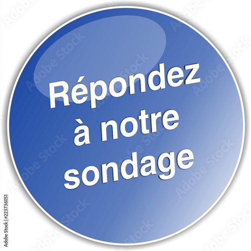 bouton répondez à notre sondage