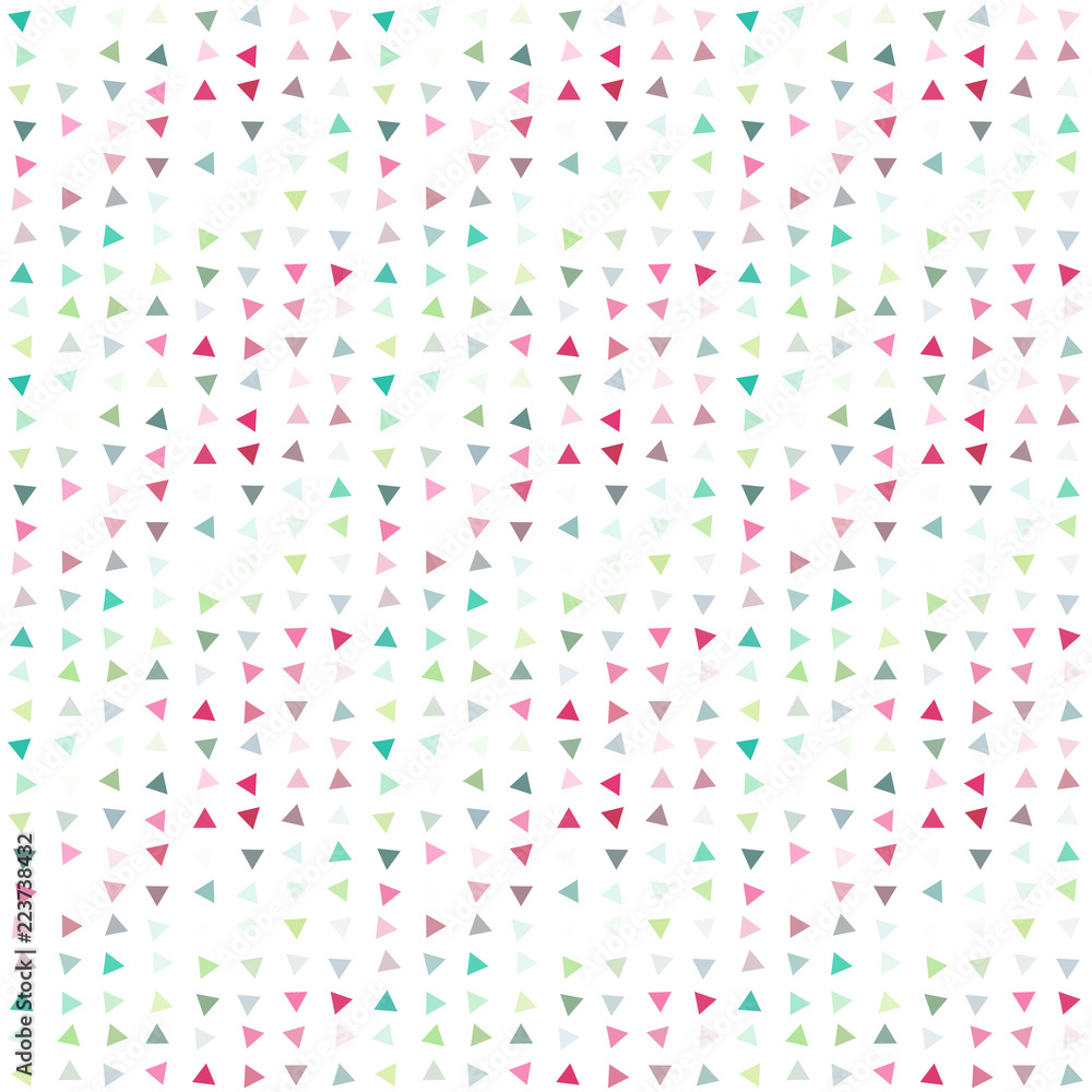 Abstract seamless pattern background with multi-colored varied triangles.