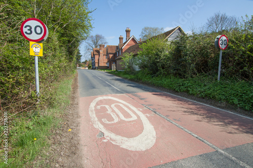 Speed limit photo