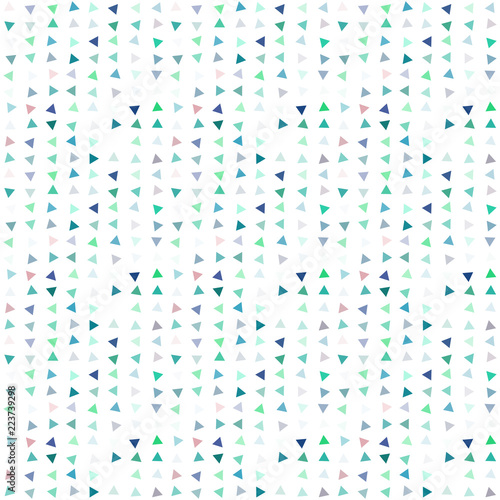 Abstract seamless pattern background with multi-colored varied triangles.