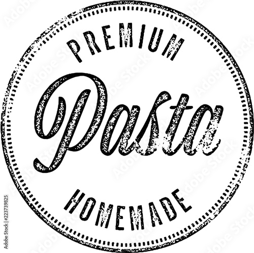 Premium Homemade Pasta Restaurant Menu Stamp