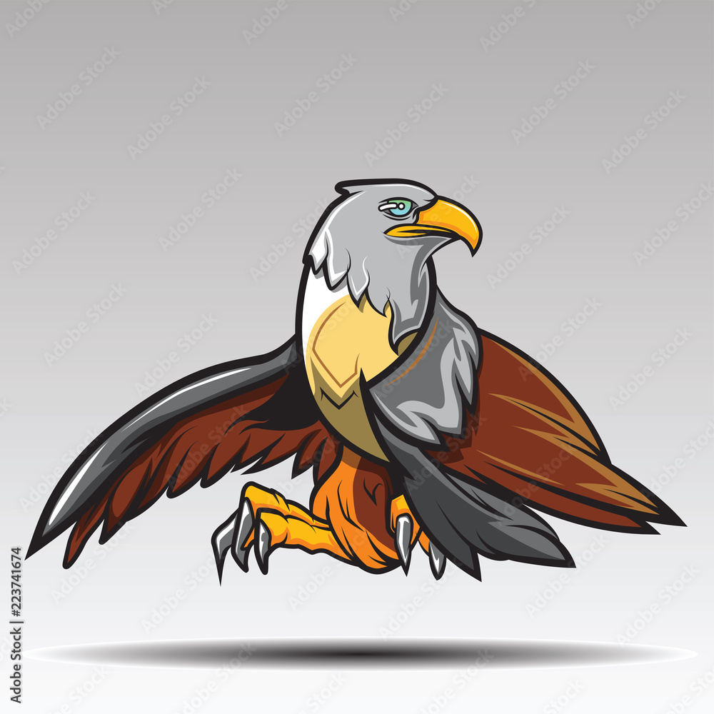 Obraz premium Eagle Design white background.