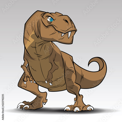 Tyrannosaurus Rex Dinosaur art tattoo concept.
