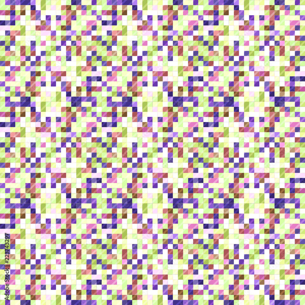 Fototapeta premium Seamless pattern background from a variety of multicolored squares.