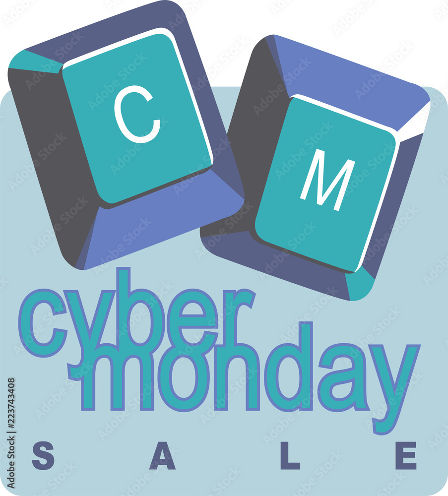 cyber monday online shopping sales day vector logo icon
cyber monday online shopping sales day vector logo icon