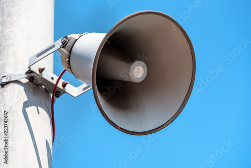 Outdoor public address loudspeakers