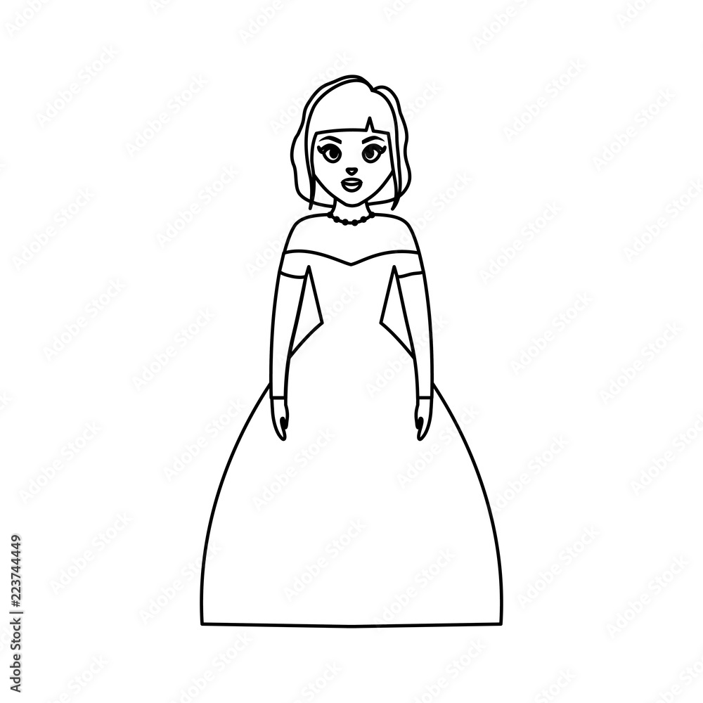 bride woman in elegant dress with balloons heart bride woman in elegant dress with balloons heart