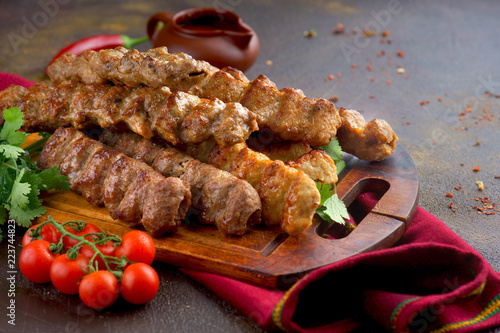 kebab pork and chicken    