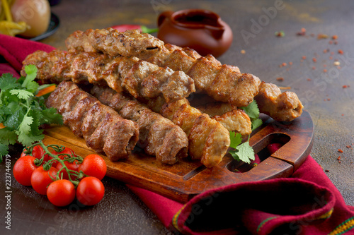kebab pork and chicken    