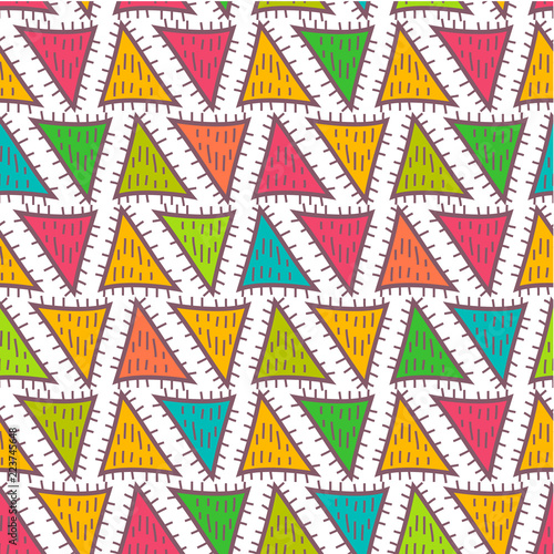 Seamless pattern. Vector geometric texture