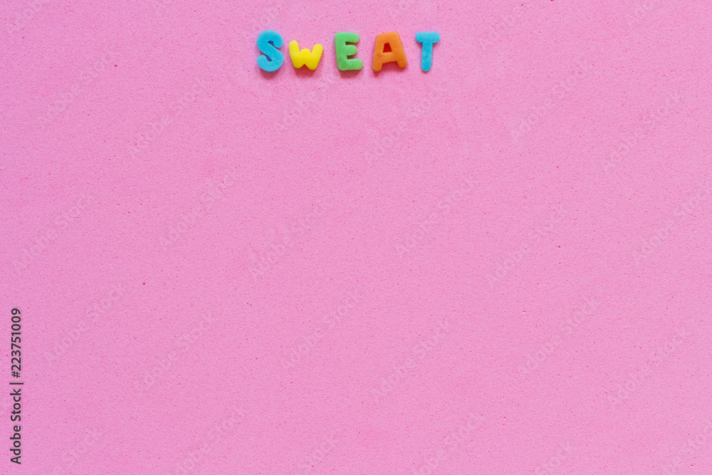 Colorful word Sweet