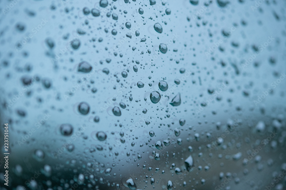 Rain Drops on a car window Rain Drops on a car window
