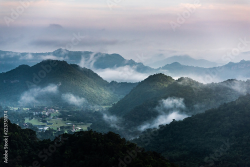 Foggy mountains Khao Yai National Park © sittitap