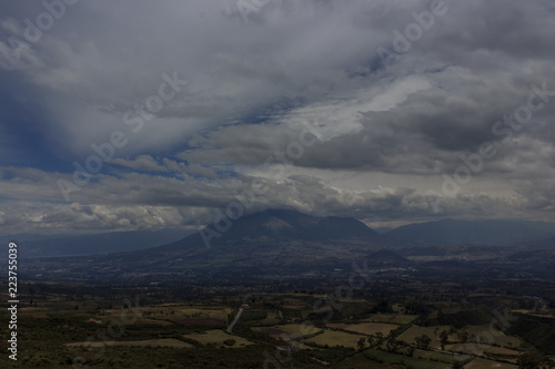 Vulcano view close to otavalo, ecuador