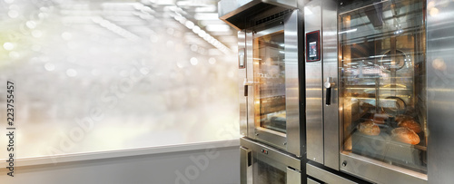 Fotografie, Tablou Commercial bread oven with displays
