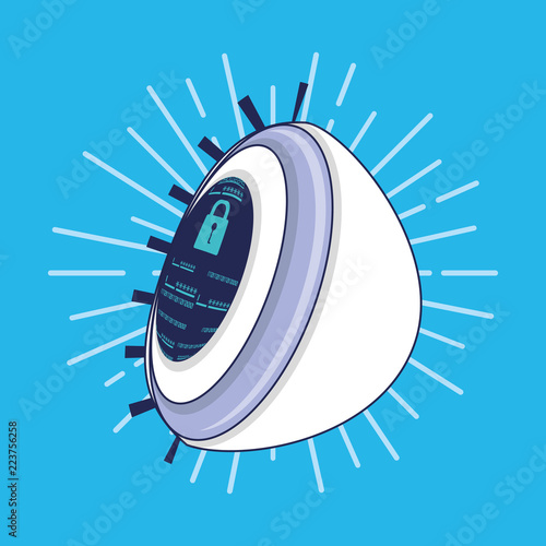 eye data privacy icon