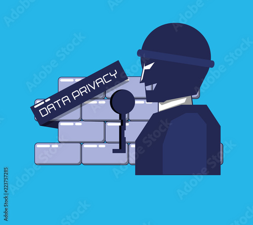 terrorist with wall privacy data