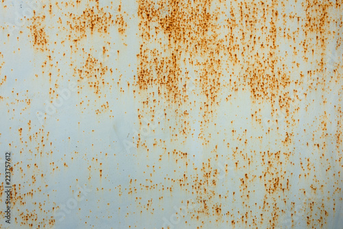 texture of rusted blue painted metal