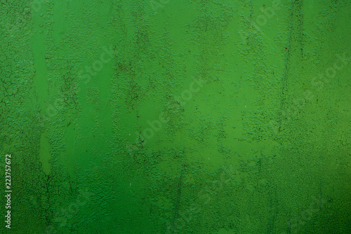 texture of a metal painted in green