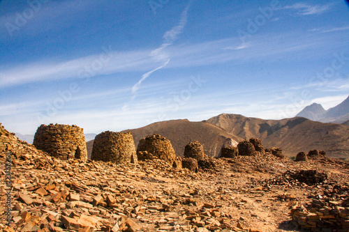 5000-year-old stone 'beehive' tombs at the UNESCO world heritage site of Bat in Oman