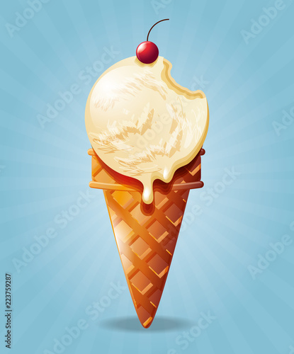 delicious ice cream cone