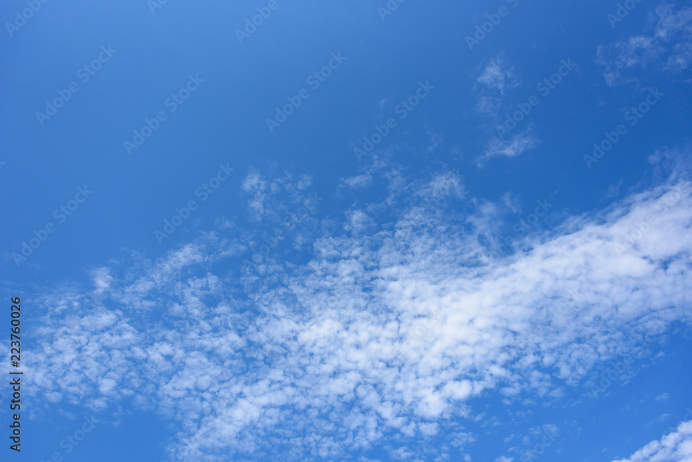Blue sky with clouds as a background