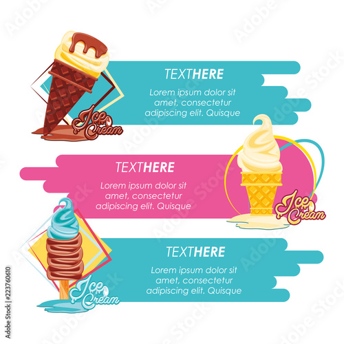 shop delicious ice cream menu