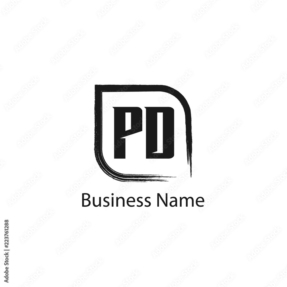Initial Letter PD Logo Template Design Initial Letter PD Logo Template Design