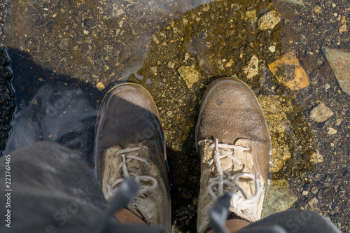 Waterproof hiking boots