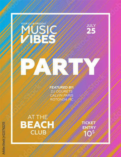 Night Party banner template