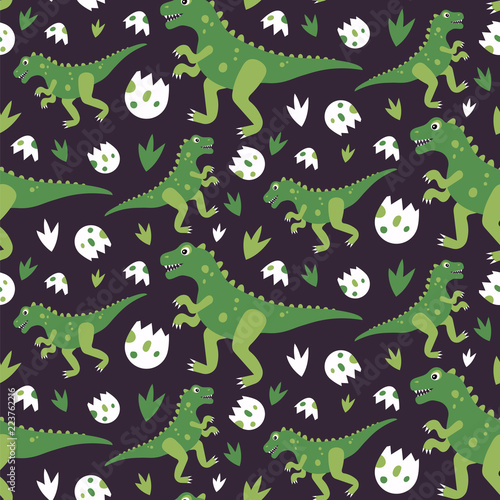 Dinosaurus seamless pattern.