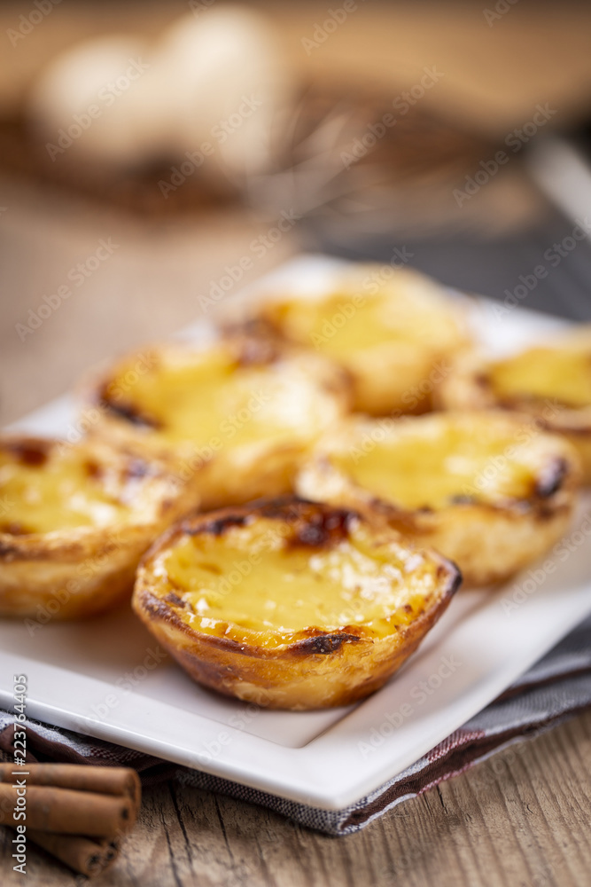 Typical Portuguese custard pies - 