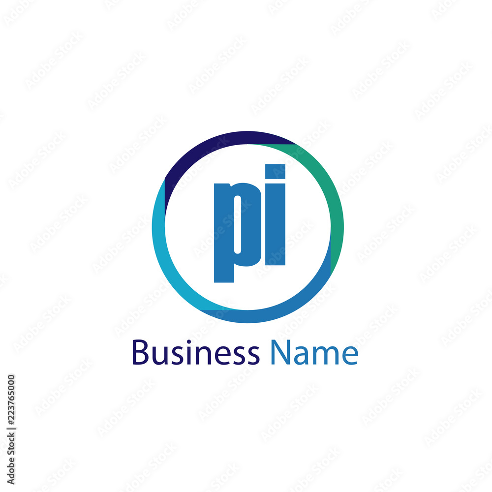 Initial Letter PI Logo Template Design Initial Letter PI Logo Template Design